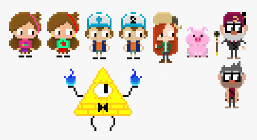 Gravity Falls Pixel Art, HD Png Download