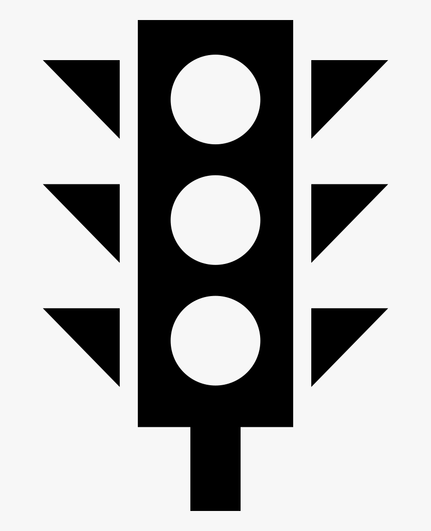 Transparent Stoplight Clipart - Traffic Light Png Transparent Black And White, Png Download