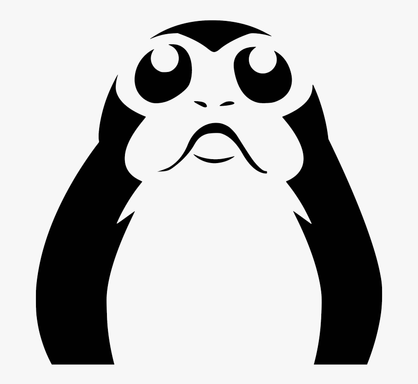 Diy Star Wars Welcome Mat - Star Wars Pumpkin Stencils Porg, HD Png Download