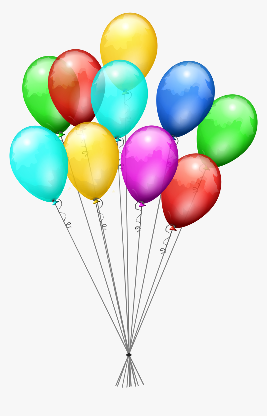 Birthday Baloons Png - Birthday Balloons Transparent Background, Png Download