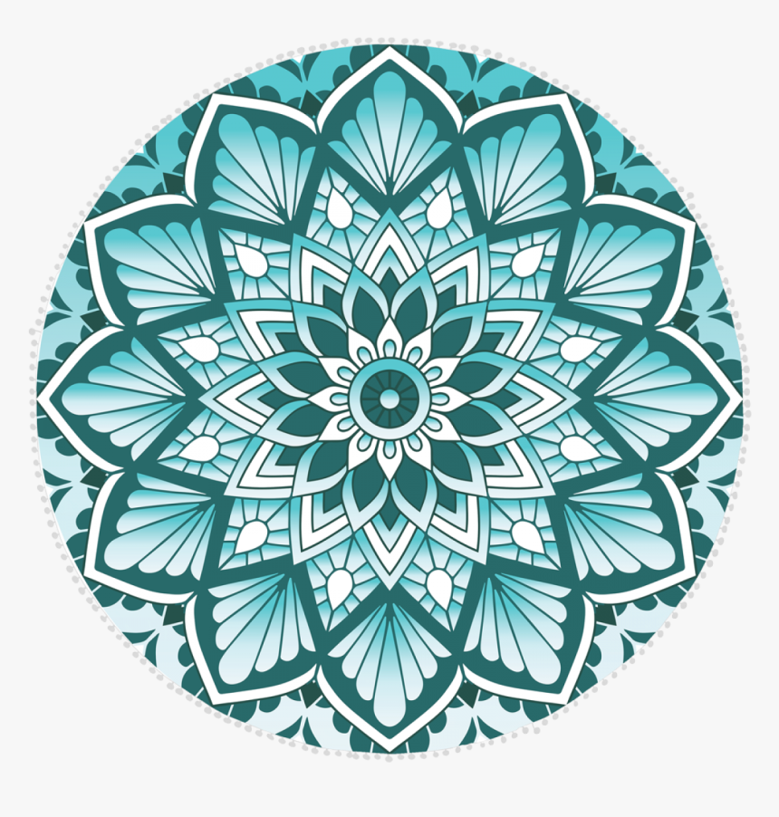 Beach Towel - Mandala Green, HD Png Download