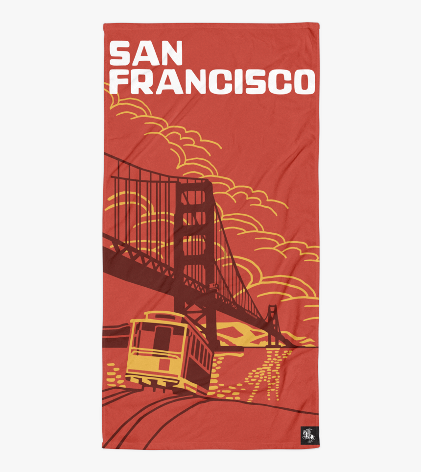 Printful Towel Sfo Mockup Flat Flat White, HD Png Download