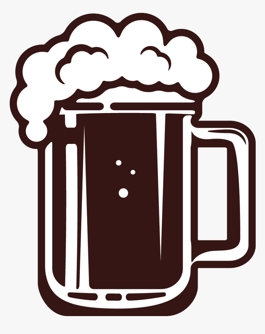 Beer Glasses Vector Graphics Upstairs Club Drink - Beer Silhouette Png, Transparent Png