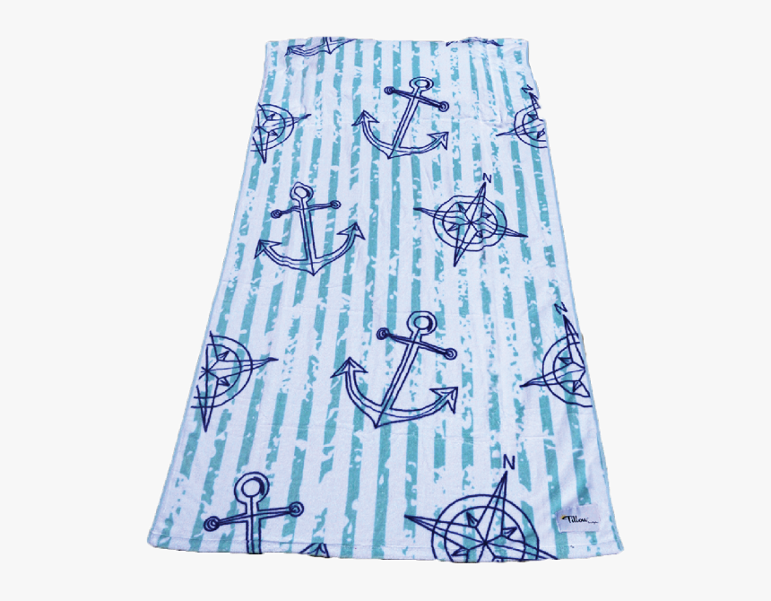 Anchor Design - Transparent Beach Towel, HD Png Download