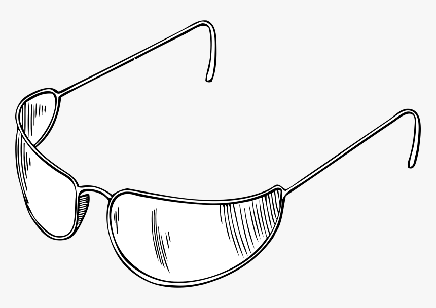 Clipart - Eyeglasses Sketch - Outline Images Of Sun Glasses, HD Png Download