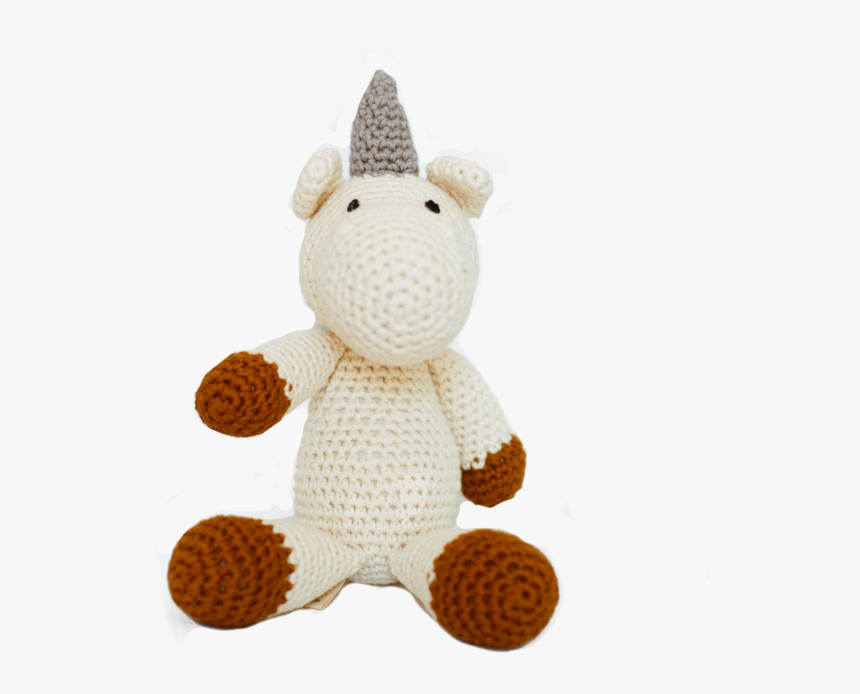 Rainbow Unicorn Knitted Toy - Stuffed Toy, HD Png Download