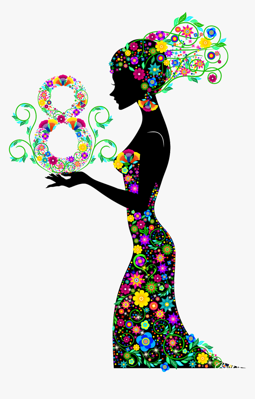 Transparent 8 March Womens Day Background - Transparent Women's Day Png, Png Download