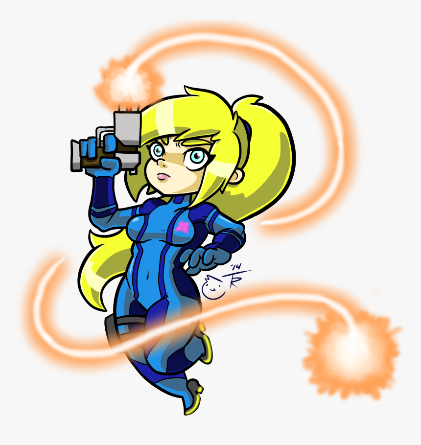 Chibi Zero Suit - Zero Suit Samus Chibi, HD Png Download