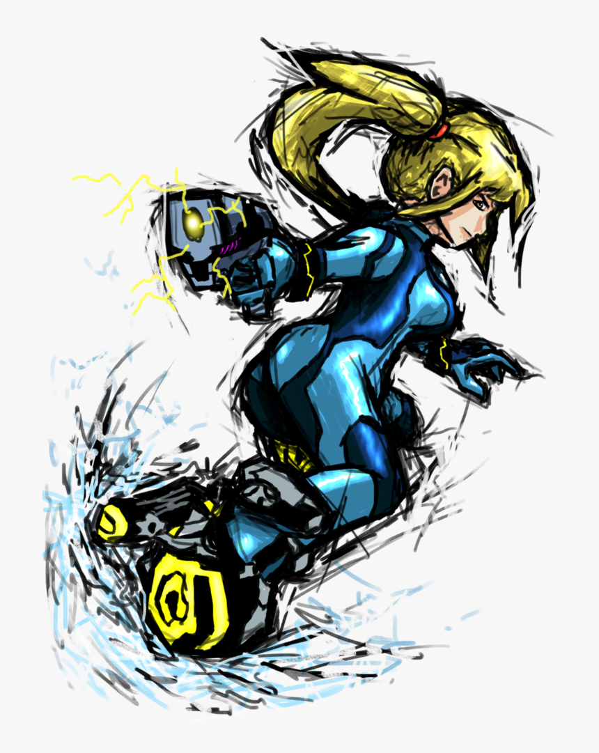 Transparent Zero Suit Samus Png - Super Mario Strikers Samus, Png Download