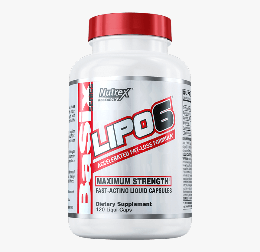 Nutrex Lipo 6 120 Caps, HD Png Download