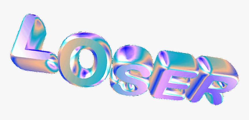#loser #lame #lost #holo #holographic #hologram #glitch - Graphic Design, HD Png Download