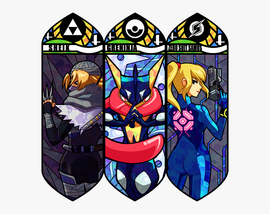 🎃 𝙌𝙐𝘼𝙎𝙎𝙄𝙃𝙊𝙇𝙇𝙄𝘾 👻 On Twitter - Zero Suit Samus X Greninja, HD Png Download