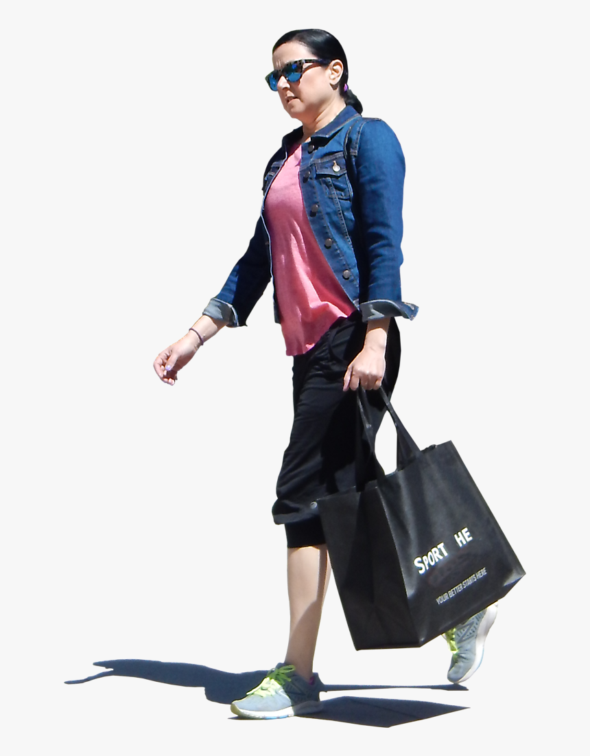 Texture People Walking - Leather Jacket, HD Png Download