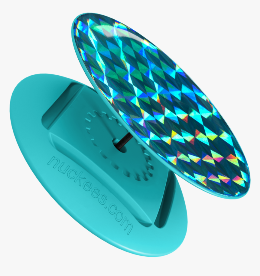 Teal Hologram - Nuckees Phone Grip, HD Png Download