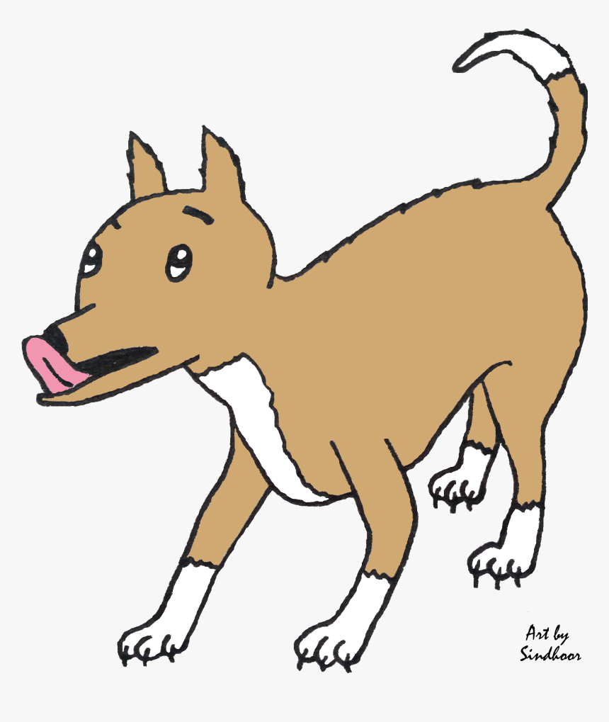 Transparent Dog Sniffing Ground Clipart - Cartoon Dog Licking Png, Png Download