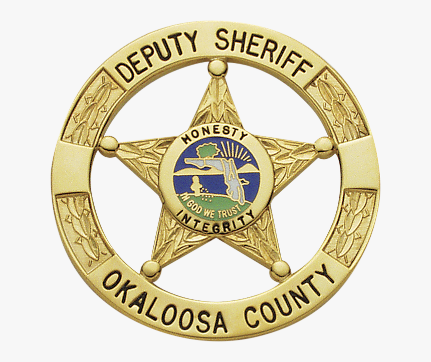 Transparent Stars Circle Png - Okaloosa County Sheriff's Office Badge, Png Download