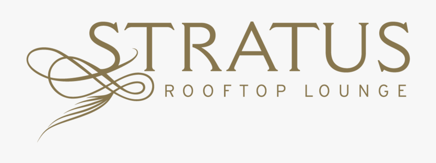 Stratus Logo Gold 4c - Stratus Rooftop Lounge, HD Png Download