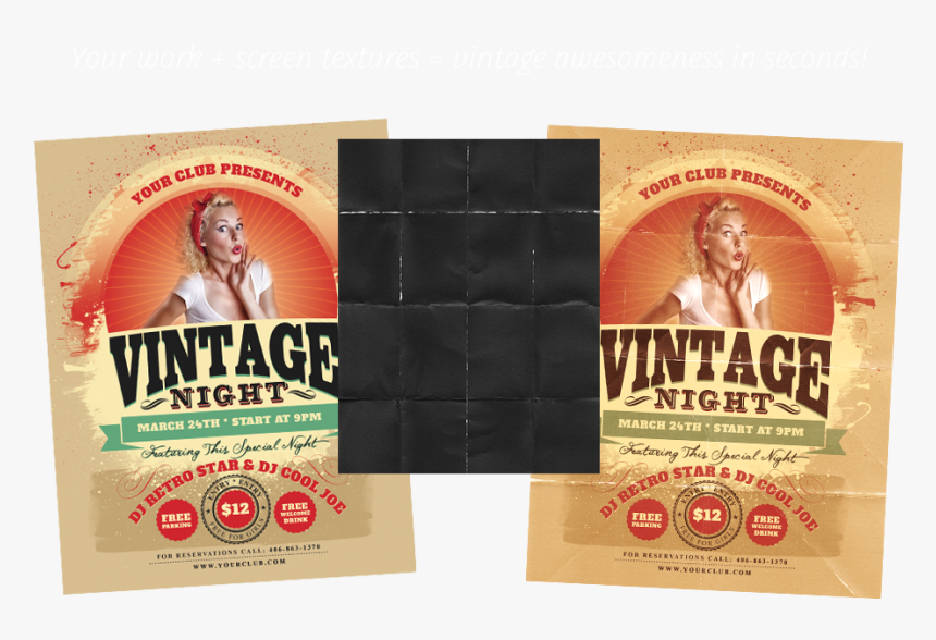 Vintage Design Bundle - Flyer, HD Png Download