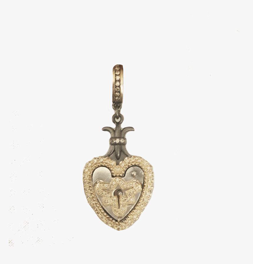 Vintage Padlock W/ Dragonfly Overlay - Locket, HD Png Download
