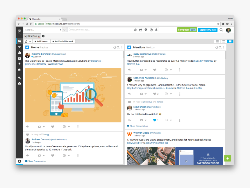 Hootsuite Social Monitoring, HD Png Download