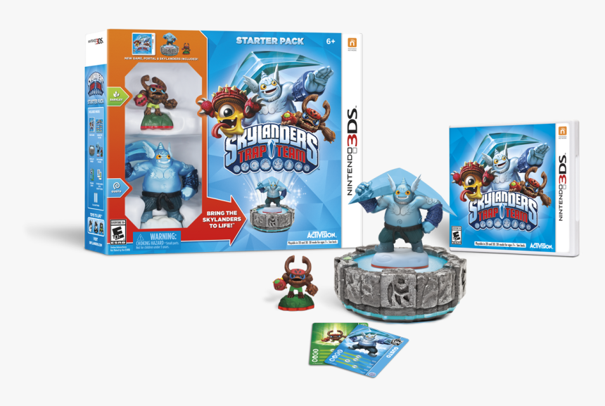 Stt 3ds Sp Contents Final - Skylanders Trap Team Starter Pack 3ds, HD Png Download