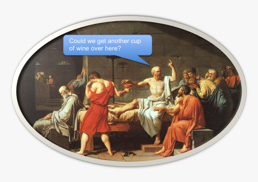 Ordering Wine - Death Of Socrates Painting, HD Png Download