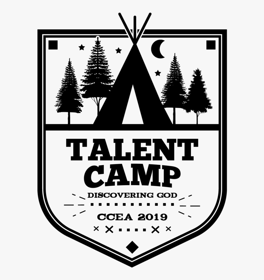 Talent Camp Logo 2019 Black - Logo Adventure Camp Png, Transparent Png