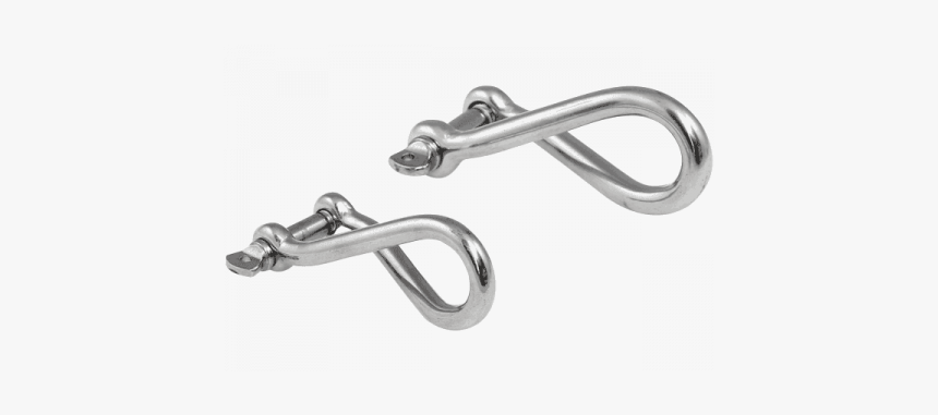 Long Twisted Dee Shackles - Earrings, HD Png Download