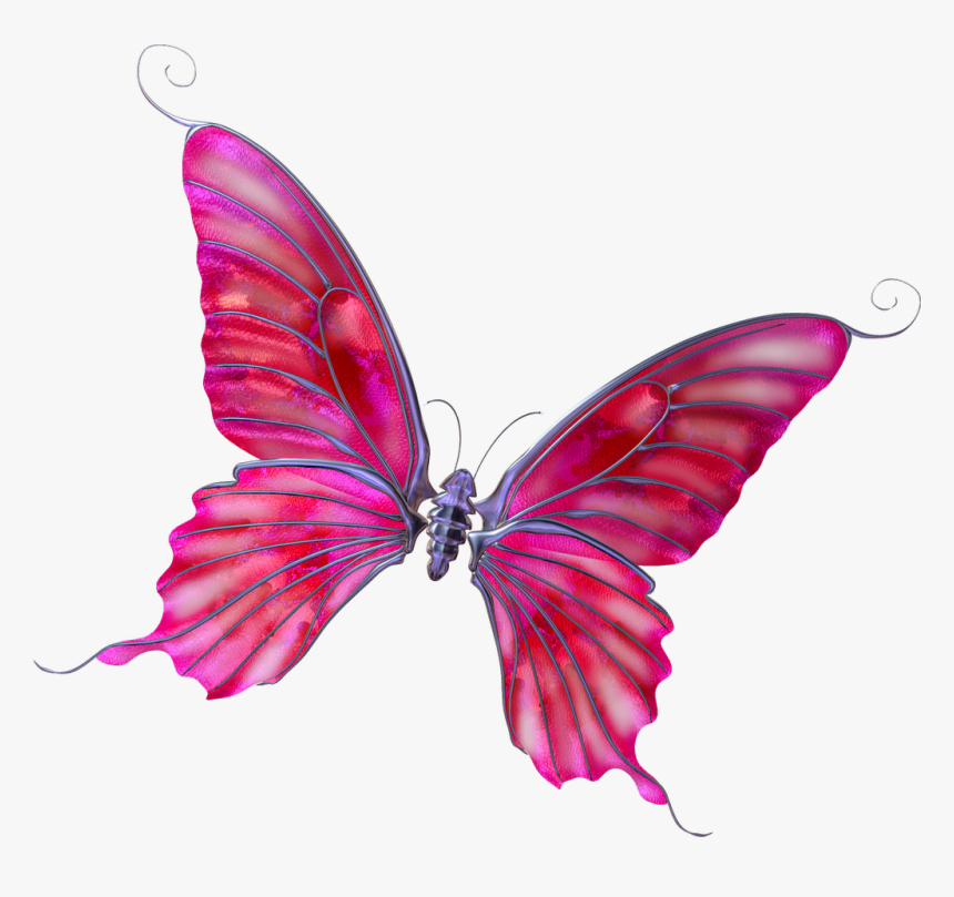 Mariposas En Png Rosadas, Transparent Png