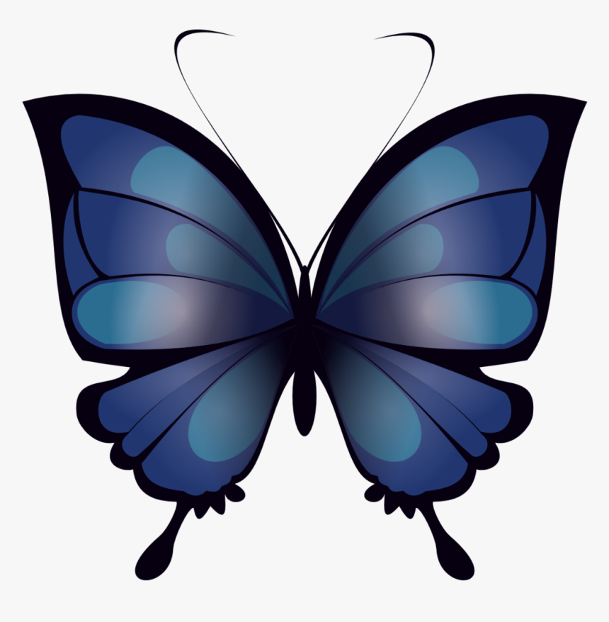 Mariposa Azul Blue By - Lycaenid, HD Png Download
