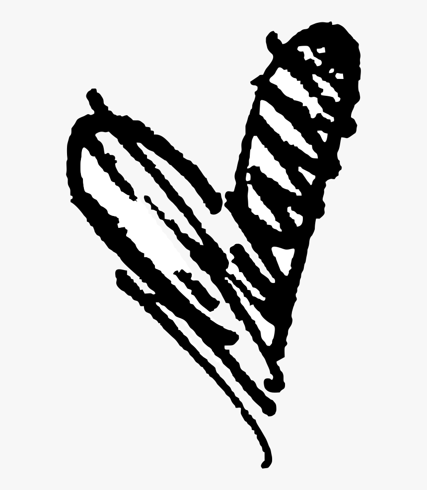Clip Art Scribbled Heart - Heart Stamps, HD Png Download