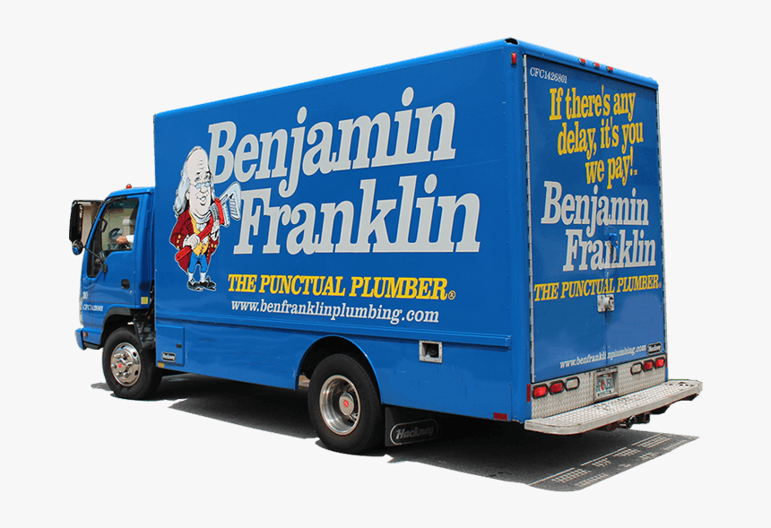 Ben Franklin Plumbing Truck, HD Png Download
