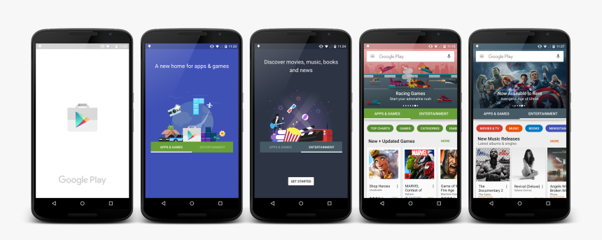 Transparent Google Plus Png - Google Play Store Design, Png Download