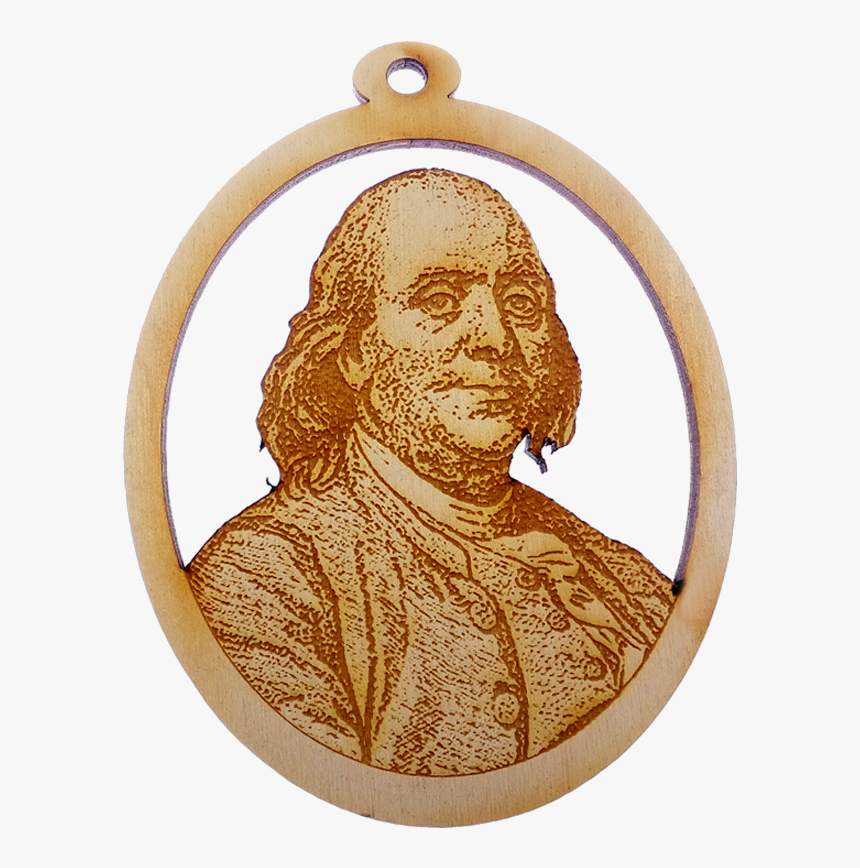 Personalized Benjamin Franklin Ornament - Locket, HD Png Download