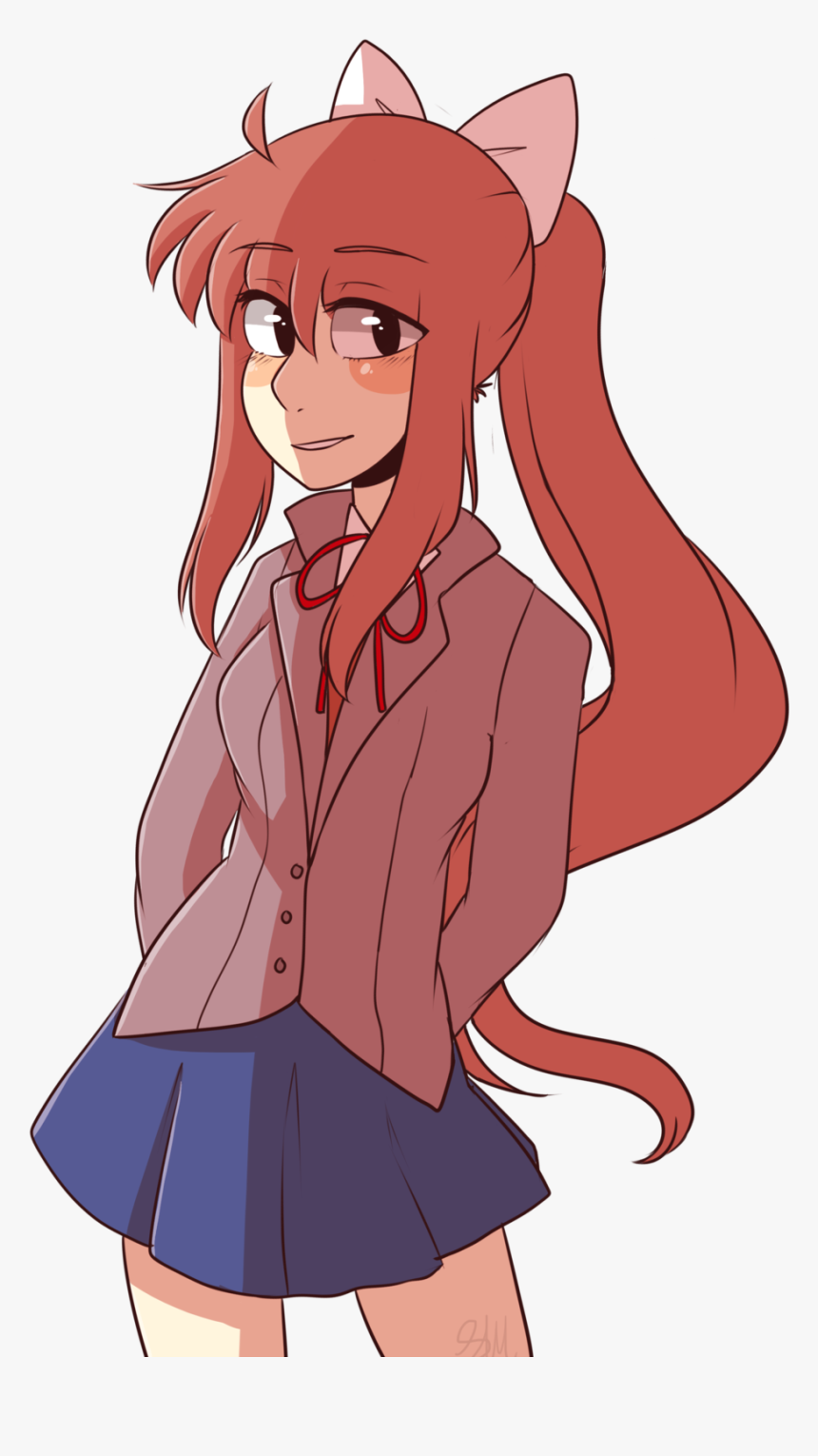 Transparent Monika Png - Adrien Agreste X Monika, Png Download