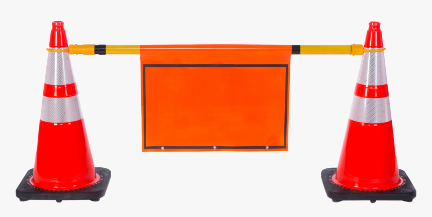 Transparent Cone Construction Site - Retractable Cone Bar, HD Png Download