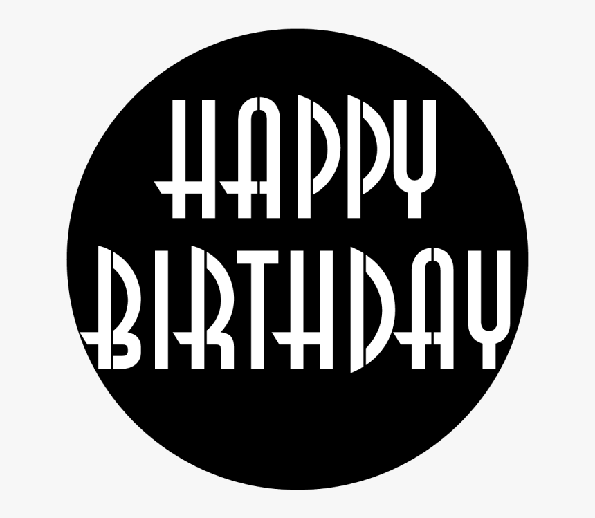 Apollo Design Happy Birthday Metal Gobo - Text Happy Birthday Png, Transparent Png