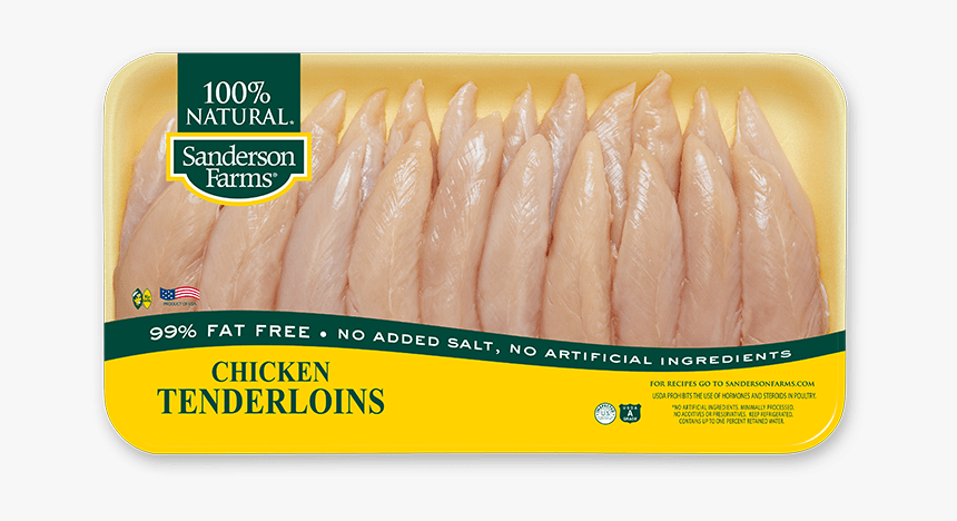 Value Pack Chicken Tenderloins - Sanderson Farms Boneless Chicken Breast, HD Png Download