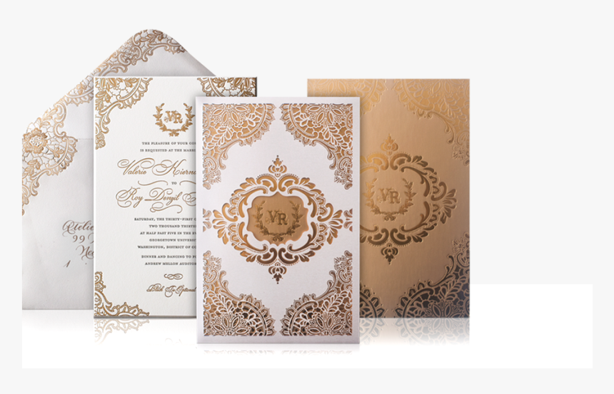 Laser Cut Wedding Invitations Png, Transparent Png