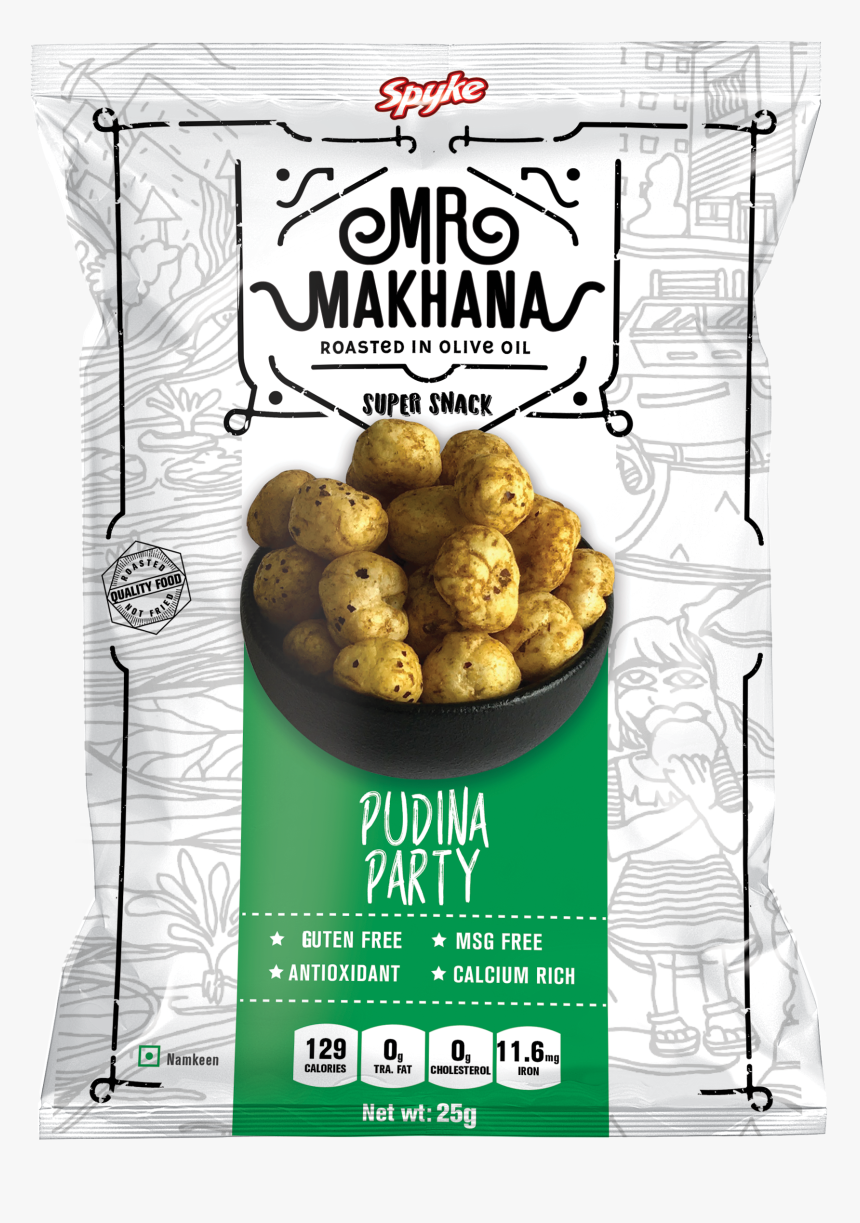 Makhana Mocks Pudina Party - Mr Makhana, HD Png Download