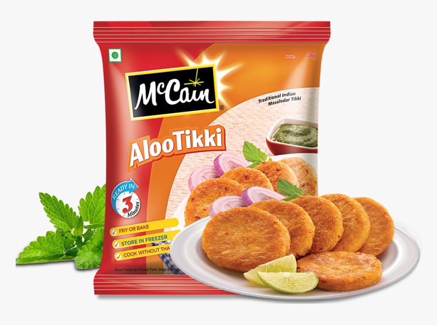 Mccain Traditional Indian Crispy Vegetable Aloo Tikki - Mc Can French Fries, HD Png Download