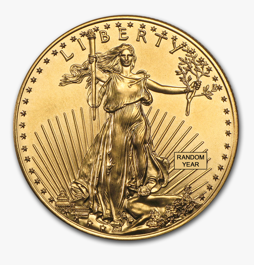 Buy 1 Oz Gold American Eagle Coin Online - American Eagle Gold Coin, HD Png Download