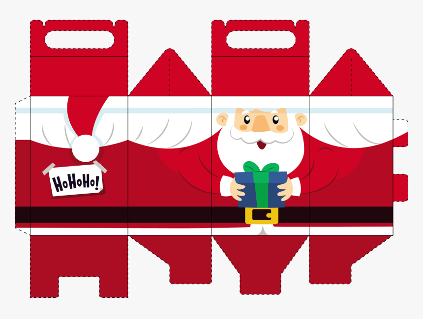 Boite Noel A Imprimer - Christmas Cut Out Box, HD Png Download