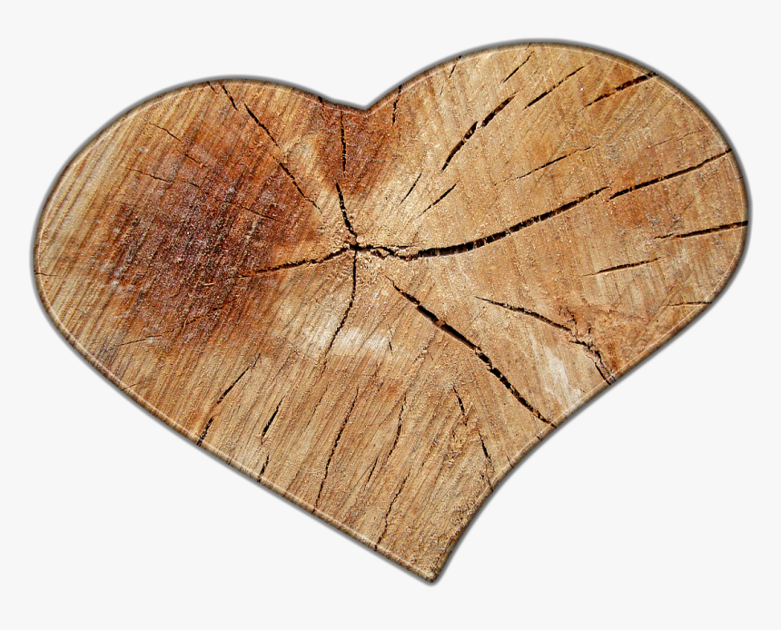 Love Wood Png Free Download - Wooden Heart No Background, Transparent Png