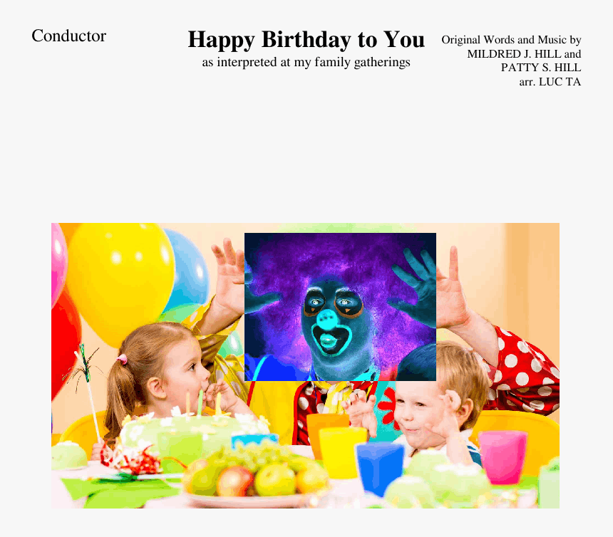 Children With Clowns Happy, HD Png Download