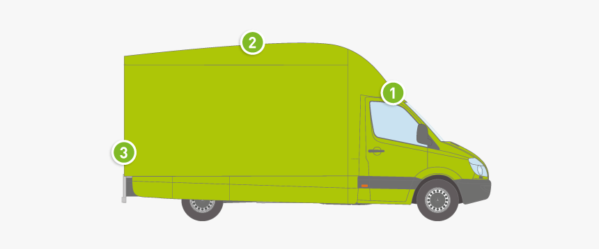 Aerodynamic Luton Van, HD Png Download