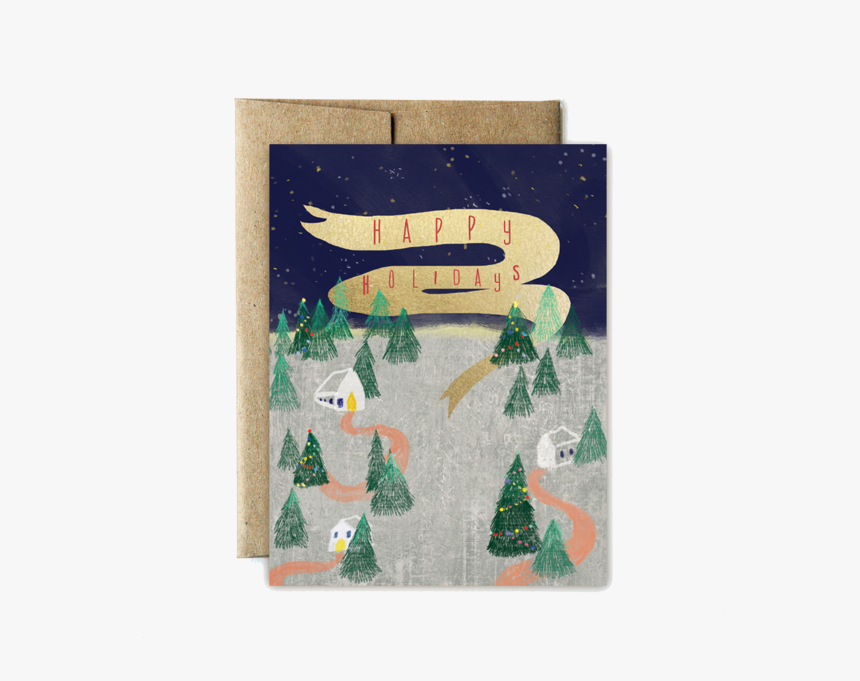 Happy Little Tree Holidays - Patchwork, HD Png Download