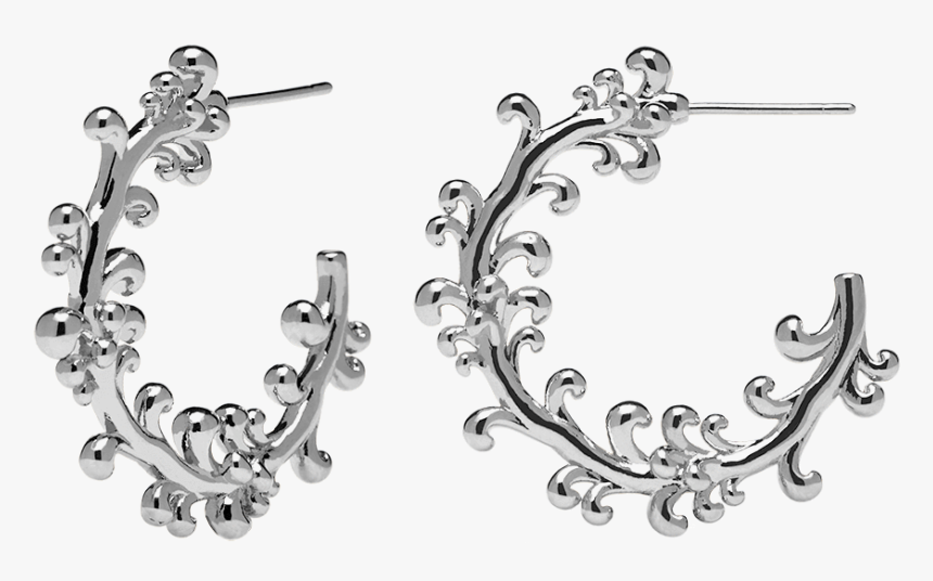 Amalfi Silver Earrings - Earring, HD Png Download