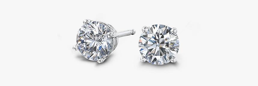 Round Brilliant Cut Diamond Earrings Shimansky - Shimansky Earrings Price, HD Png Download