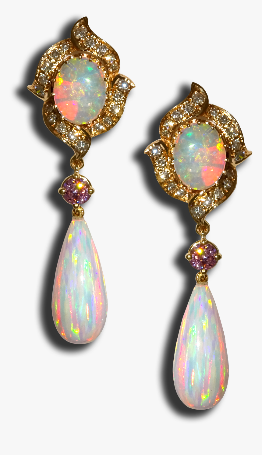 Photo6 Opaldangleearring - Earrings, HD Png Download